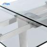 Buy cheap 900mm Width Extendable Glass Top Dining Table DT-31120 Resistant Scratches from wholesalers