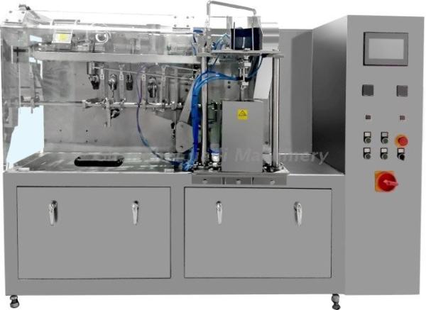 Vacuum Semi Automatic Packaging Machine , Rotary Packing Machine High Measuremen