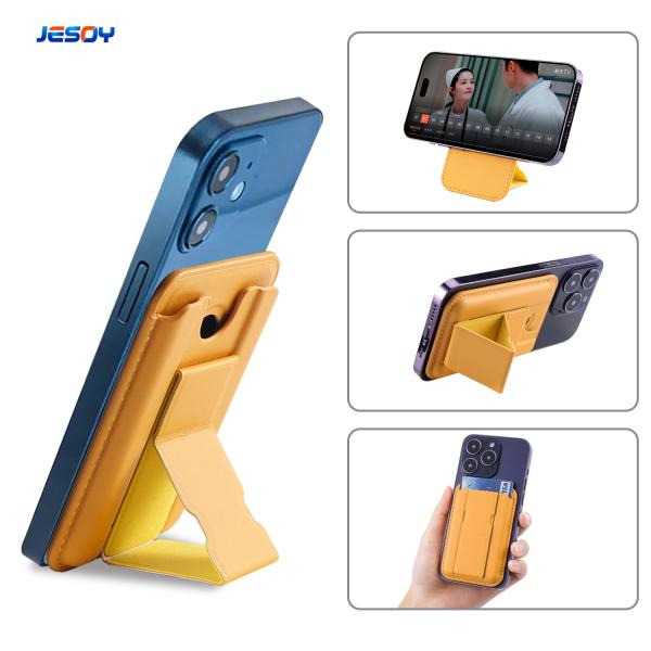 Buy cheap Vegan Leather Magsafe Wallet Slim Durable And Eco Friendly Phone Stand from wholesalers