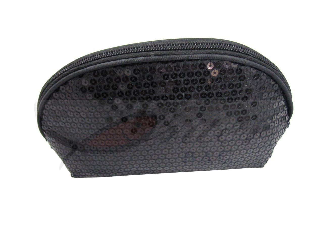 Personalized Black Sequin Travel Cosmetic Bags Ladies Makeup Bags For Women