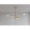 Buy cheap 6 Heads Suspension Lighting Black Brass Home dimmable led pendant lights from wholesalers