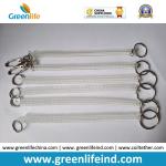 Solid White Promotional mobile Phone Anti-Lost Coiled Lanyard Leash