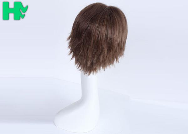 Buy cheap Cute Long Black Cosplay Wig / Kanekalon Cosplay Wigs No Wastage from wholesalers