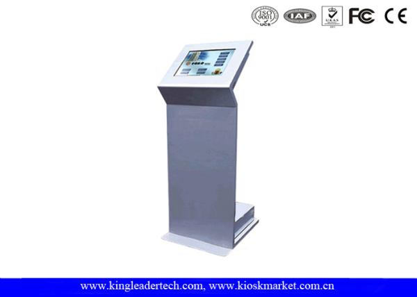 Quality Super-Slim Free Standing Touch Screen Kiosk In Court House For Information Checking for sale