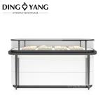 High End Custom Made Jewelry Showcase Factory, Professional Wood And Glass