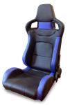 Comfortable PU Leather Sport Auto Racing Seats / Black And Red Racing Seats