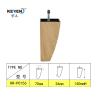Buy cheap KR-P0156W1 Wooden Color Plastic Furniture Legs Replacement ABS 140mm Height from wholesalers