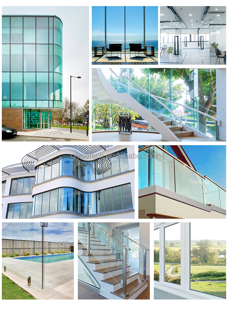 Flat Double Glazing Low-E Heat Soak Tempered Glass for Door and Window Tempering