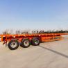Buy cheap Customizable 3 4 Axel 12.5M 40ft Flatbed Semi Trailer Container Flatbed Car Hauler For Sale from wholesalers
