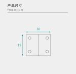 Furniture Fixing L-Brackets 15x30mm Size for Knockdown Furniture in Industrial