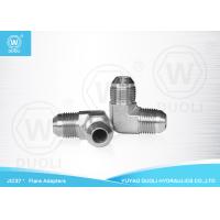 Buy cheap 90 Degree Elbow Hydraulic Bulkhead JIC Flare Fittings , Male 37° JIC Flare product