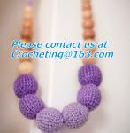 Rainbow Crochet necklace, cotton Nursing necklace Fashion Accessory, crochet,