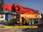 Semi-Dry Shotcrete 2013 Puz 53/56m Concrete Pump Truck for Your Construction
