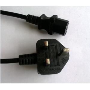 Buy cheap BS1363 moulded power cord plug, UK C13 power supply cord product
