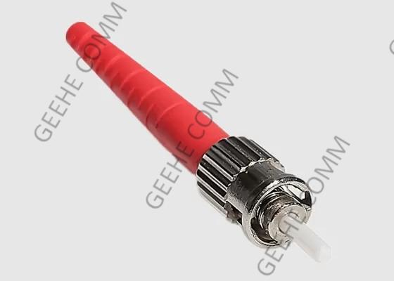 Buy cheap Red Single Mode 0.9mm ST Fiber Optic Connector from wholesalers