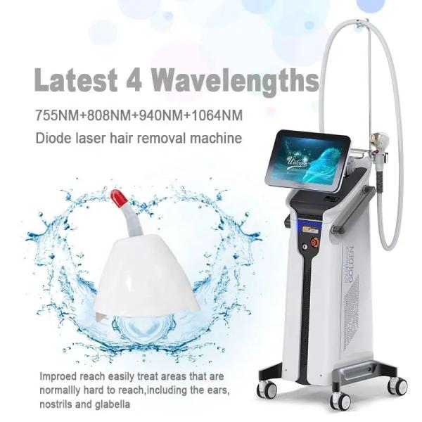Permanent Diode Laser Hair Removal Machine 755 808 1064Nm Medical Beauty