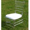 Buy cheap Clear China Resin Chiavari Chair with Cushion from wholesalers