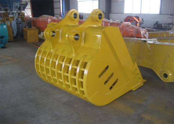 Buy cheap Hyundai R360 Rock Excavator Ditching Bucket 1.7m3 Capacity Yellow from wholesalers