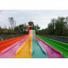 Buy cheap Multi Lane Racing Rainbow Water Slide Fiberglass Outdoor Spray Park Games Equipment from wholesalers