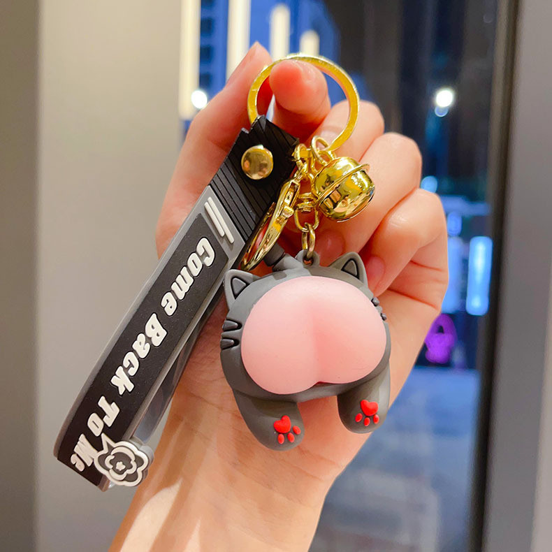 Cartoon And Modern Kawaii Car Keychain Accessories Purse Handbag Custom Keychain Charms