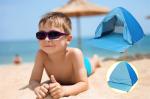 Polyester 190T Sun Shelter Pop Up Tent Shade For Beach Front W Door Curtain