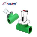 Hot Cold Water Supply Shut Off Valve Corrosion Resistant PPR Stop Cock Valve