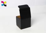 Matt Black Color Corrugated Paper Offset Printed Shipping Boxes Embossed Logo