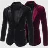 Buy cheap Wholesale business style softer velvet slim fit jackets mens blazers casual from wholesalers