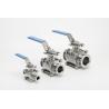 Buy cheap SS316L Sanitary ISO Vacuum Fittings , Stainless Steel 3PC Ball Valve from wholesalers