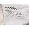 Buy cheap Length 2m 7mm Hexagonal Hole Perforated Metal Mesh White from wholesalers