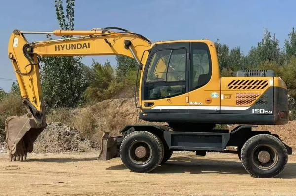 Buy cheap Hyundai R150W-9 Used Wheel Excavator 2015 High Precision For Building from wholesalers