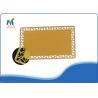 Buy cheap 0.45mm Thickness Metal Business Cards Gold Color Butterfly Design Aluminum Sublimation from wholesalers