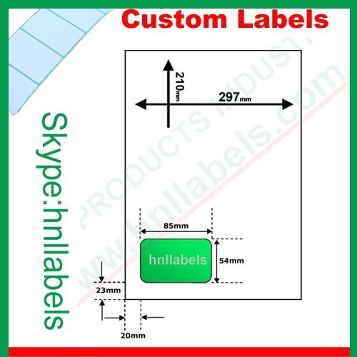 Buy cheap Integrated Labels EU Version Type03 85mm"*54mm" Laser Sheet from wholesalers