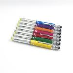 Plastic Advertising Multicolor Ballpoint Pen Custom Logo Printed 0.7mm