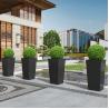 Buy cheap Outdoor restaurants large square planter metal flower pot from wholesalers