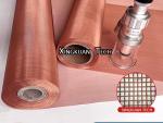 120mesh Copper Wire Mesh Aperture 0.13 - 0.16mm Plain Weave Red Color