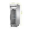 Buy cheap SS304 110V Glass Door Refrigerator Freezer , Multipurpose Double Fridge Freezer from wholesalers