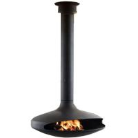 Buy cheap 1000mm Hotel Indoor Suspended And Rotating Wood Burning Hanging Fireplace product