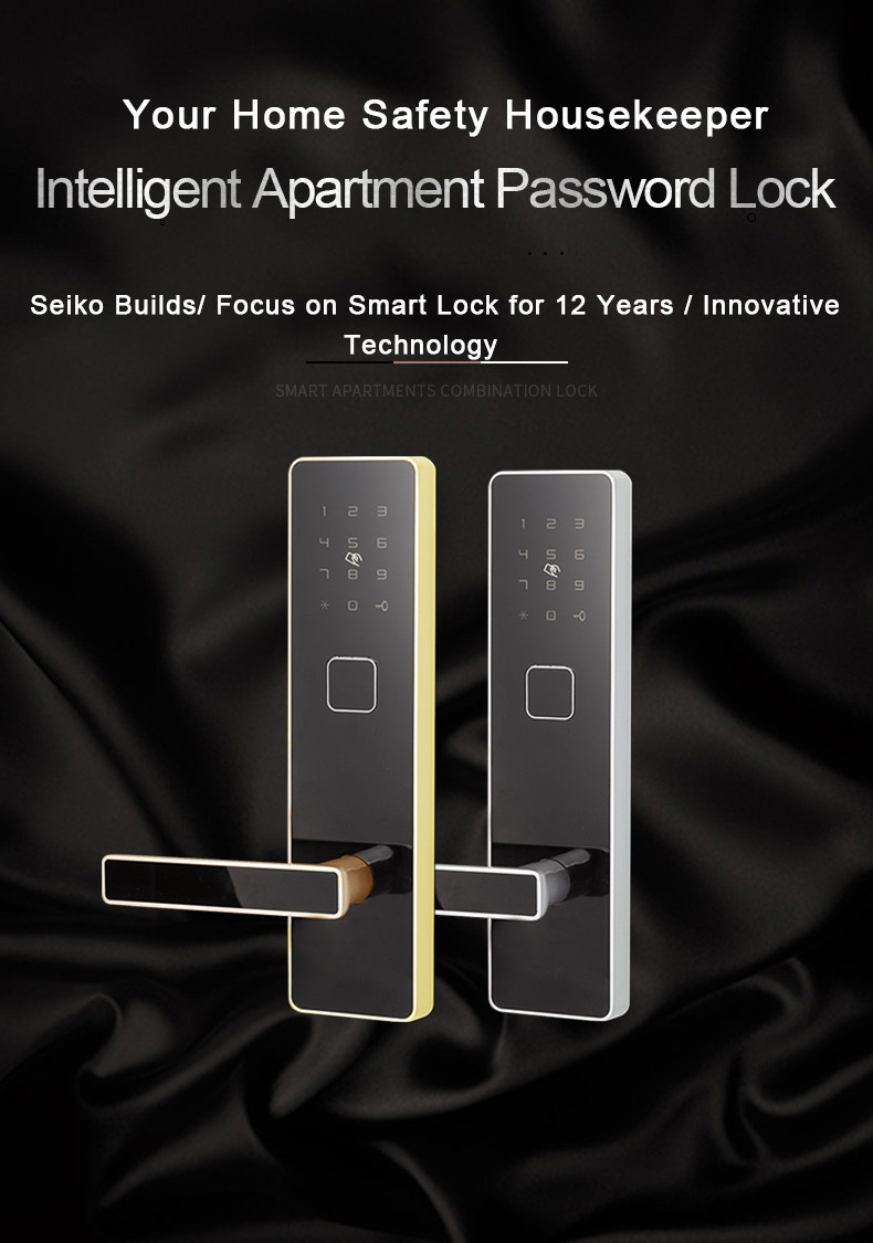 Corrosion Resistance Electronic Entry Door Lock Brushed Finish 10 Lock Spacing