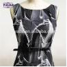 Buy cheap Women print long fashion a line dress ladies sexy women clothing dresses lady with waist belt from wholesalers