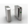 Buy cheap AC100V ISO 1.5mm Stainless Steel Barrier Gate DC24V RS485 Flap Barrier Turnstile from wholesalers