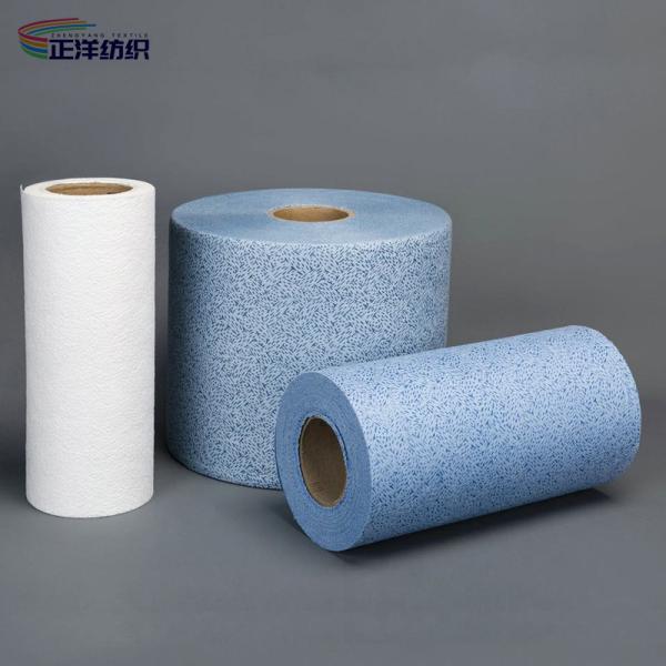 Buy cheap Heavy Duty 120gsm Disposable Cleaning Towels Industrial Wipes Jumbo Roll Non Woven Fabrics from wholesalers