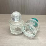 Beverage Glass Cylinder Shape Striped Classical Fragrance Parfum Spray Bottles