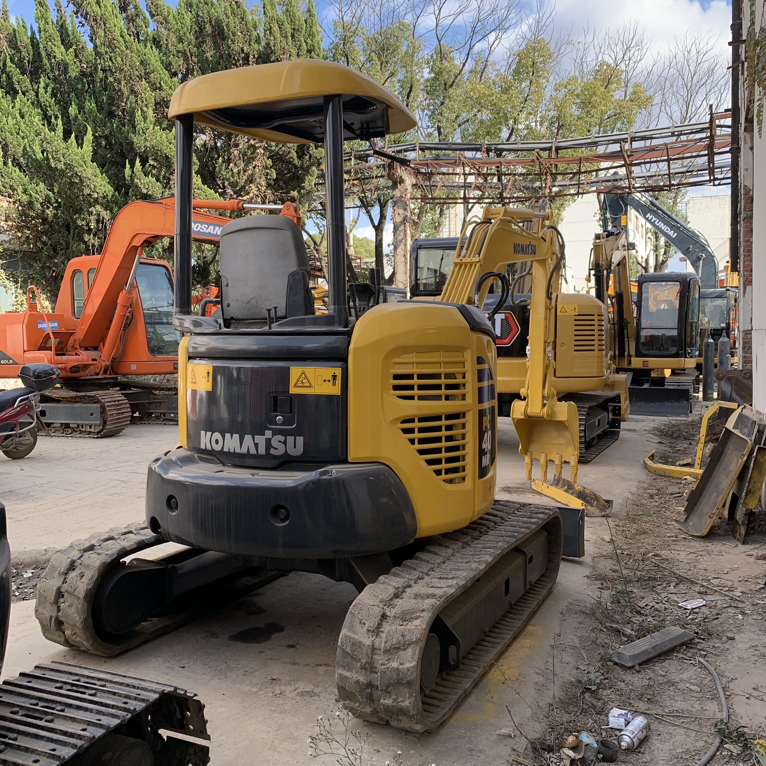 Second Hand Komatsu PC40MR Used Excavator With Original Color And Hydraulic Cylinder