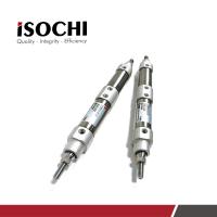 Buy cheap Micro Round Pneumatic Air Cylinder Double Acting Aluminum T1197 For Hitachi product
