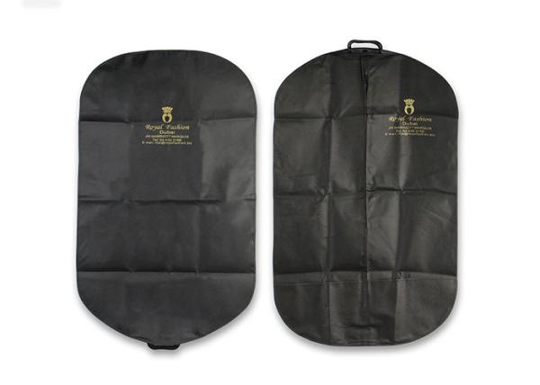 Buy cheap 90GSM Dress Garment Bag With 5th Nylon Zipper , Customized Black Garment Bag from wholesalers
