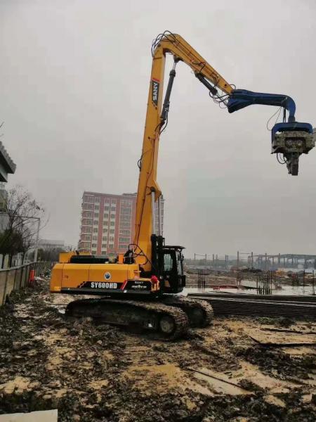 Buy cheap Eco Friendly Hydraulic Static Pile Driver 670kg Arm Weight 35-40T Excavator from wholesalers