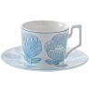 Buy cheap Sustainable Business Gifts European Ceramic Floral Tea Cups And Saucers Set 200ml 300ml from wholesalers