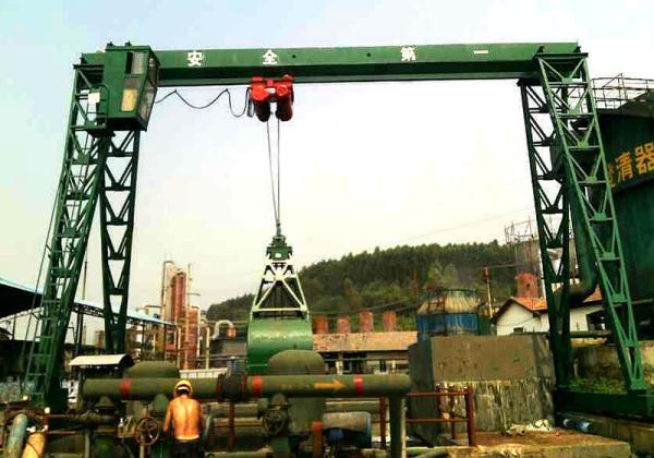 Buy cheap MZ 5-10 ton Double Beam Gantry Grab Crane from wholesalers