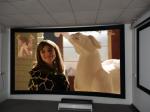 High Level Home Theater Curved Projection Screen 100 inch Black Aluminum Frame